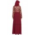 Sleeveless long Dress with a short fancy Jacket- Maroon Sleeveless long Dress with a short fancy Jacket- Maroon